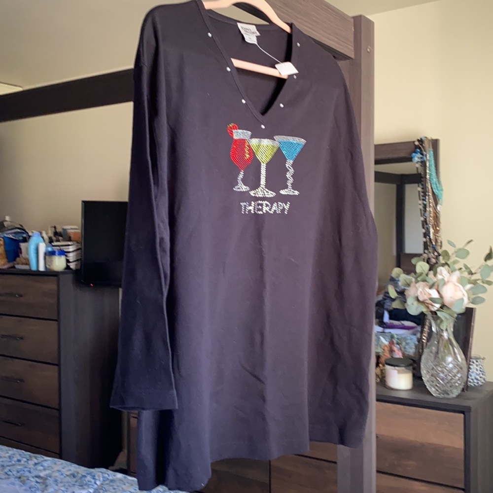 NWT rhinestone top